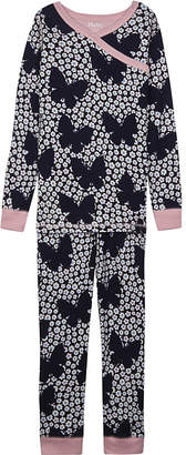 Hatley Butterfly and buds floral print organic cotton pyjamas 4-12 years