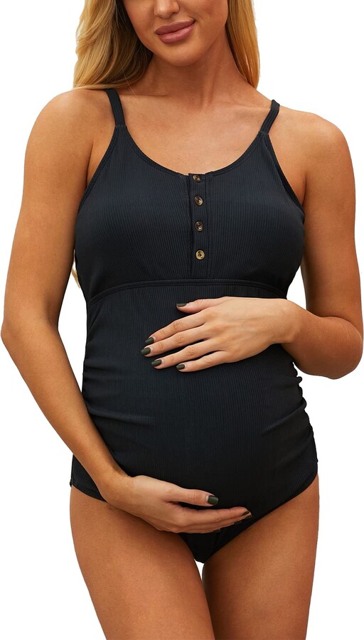 Maeau Women Maternity Swimsuit Pregnancy Swimming Costumes Maternity