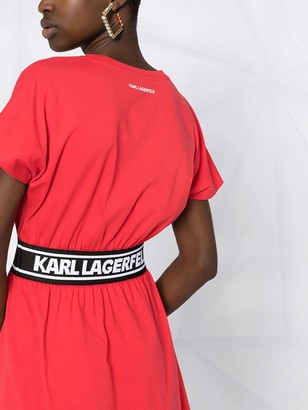 Karl Lagerfeld Paris Logo Tape Shirt Dress