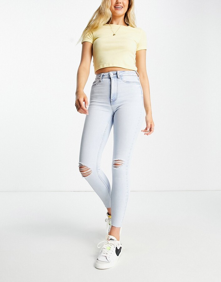 New Look Blake Extreme Rip Jeans Fille 