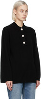 Thumbnail for your product : Ganni Black Cashmere Knit Blouse Polo