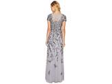 Thumbnail for your product : Adrianna Papell Short Sleeve Fully Beaded Gown with Illusion Neckline