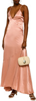 Thumbnail for your product : Les Héroïnes Crepe-satin Maxi Slip Dress
