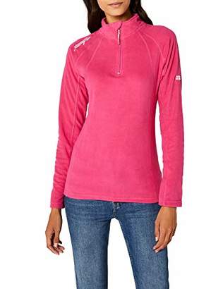 Geographical Norway Women's Talmud Lady Half Zip Gilet, Fluo Pink, Small