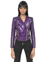 Thumbnail for your product : Balmain Quilted Nappa Leather Biker Jacket