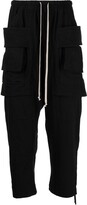 Thumbnail for your product : Rick Owens Cargo Cropped Drawstring Trousers