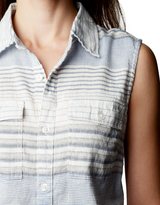 Thumbnail for your product : True Religion Shrunken Sleeveless Striped Womens Utility Shirt