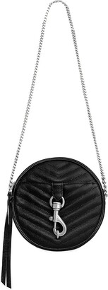 Rebecca Minkoff Edie Quilted Leather Circular Crossbody Bag