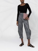 Thumbnail for your product : Giorgio Armani Textured Stripe Knit Top
