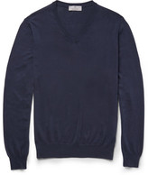 Thumbnail for your product : Canali V-Neck Cotton Sweater