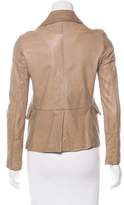 Thumbnail for your product : Brunello Cucinelli Leather Button-Up Jacket