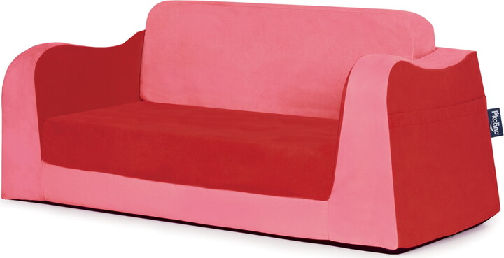 P'kolino Little Reader Microfiber Kids Fold Out Lounge Sofa