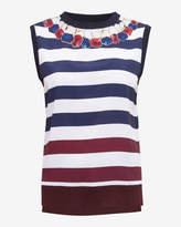 Thumbnail for your product : Ted Baker SOPHAI Rowing Stripe woven sleeveless jumper