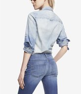 Thumbnail for your product : Express Fitted Denim Shirt