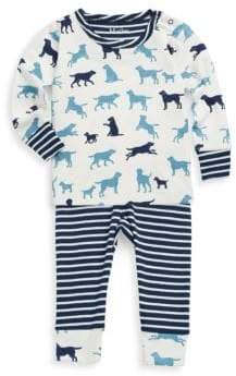 Hatley Baby Boy's & Little Boy's Two-Piece Puppy Play Mini Pajama Cotton Set