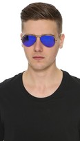 Thumbnail for your product : Ray-Ban Flash Lens Aviator Sunglasses