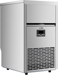 KoolMore Commercial Crescent Ice Maker In Stainless Steel 100 lbs/ 24 hrs and 30 lbs storage capacity