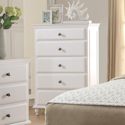 A&J Homes Studio Trisa 5 Drawer Chest