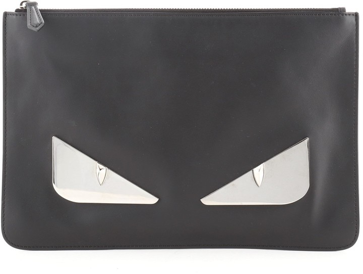 Fendi Monster Pouch Leather Large 