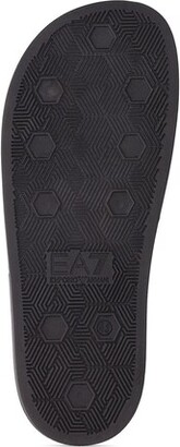 EA7 Emporio Armani Logo rubber slide sandals