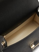 Thumbnail for your product : Valextra Iside Medium Grained-leather Bag - Black