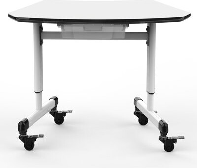 Luxor Trapezoid Metal Adjustable Height Standing Desk