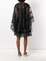 Thumbnail for your product : Talbot Runhof Sheer Embellished Poncho