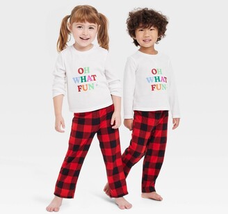 Toddler Buffalo Check Fleece Matching Family Pajama Pants - Wondershop™ Red  - ShopStyle