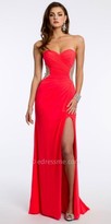 Thumbnail for your product : La Femme Strapless Beaded Open Back Prom Dress