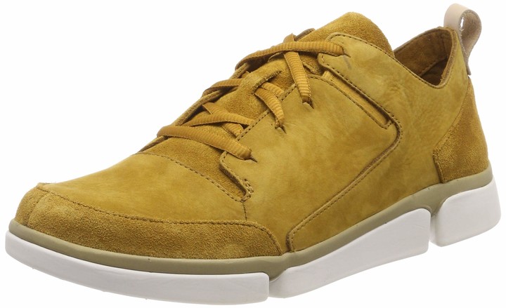 clarks sneakers mens yellow