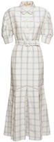 Thumbnail for your product : Brock Collection Belted Linen & Silk Dress