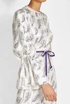 Thumbnail for your product : Roksanda Printed Silk Dress with Belt
