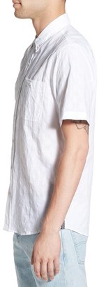 Ezekiel Men's 'Check It' Regular Fit Print Short Sleeve Woven Shirt