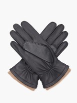 Thumbnail for your product : Dents Gloucester Leather Gloves - Navy