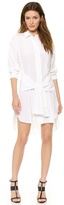 Thumbnail for your product : DKNY Button Thru Dress with Ties