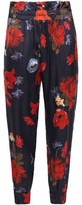 Thumbnail for your product : Mother of Pearl Floral-print Satin Tapered Pants