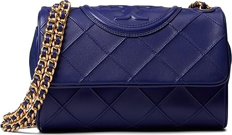 Fleming Soft Small Bag - Tory Burch - Navy Day - Leather