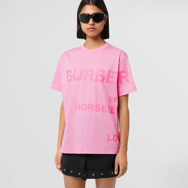 pink burberry shirt womens