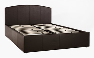 Very Marston Faux Leather Lift Up Storage Bed With Mattress Options (Buy And Save!) Bed Frame With Microquilt Mattress