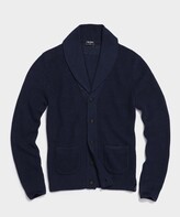 Thumbnail for your product : Todd Snyder Italian Cotton Linen Shawl Cardigan in Navy