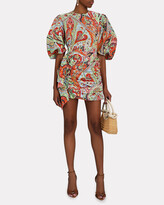 Thumbnail for your product : Rhode Resort Pia Puff-Sleeve Ruffle Mini Dress