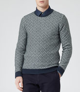 Thumbnail for your product : Taylor CONTRAST STITCH JUMPER NAVY