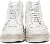 Thumbnail for your product : Saint Laurent Off-White Used-Look SL24 Sneakers