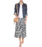 Thumbnail for your product : Schumacher Dorothee Floral-printed silk skirt