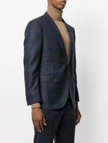 Thumbnail for your product : Corneliani checked single breasted blazer