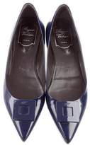 Thumbnail for your product : Roger Vivier Leather Buckle Flats