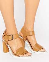 Thumbnail for your product : G Star G-Star Claro Tan Leather Heeled Sandals