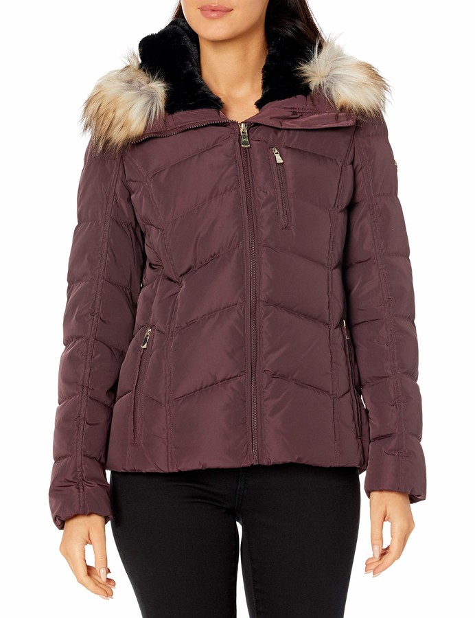 calvin klein quilted puffer coat