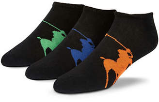 Polo Ralph Lauren Mens 3 Pack Polo Player Ankle Socks
