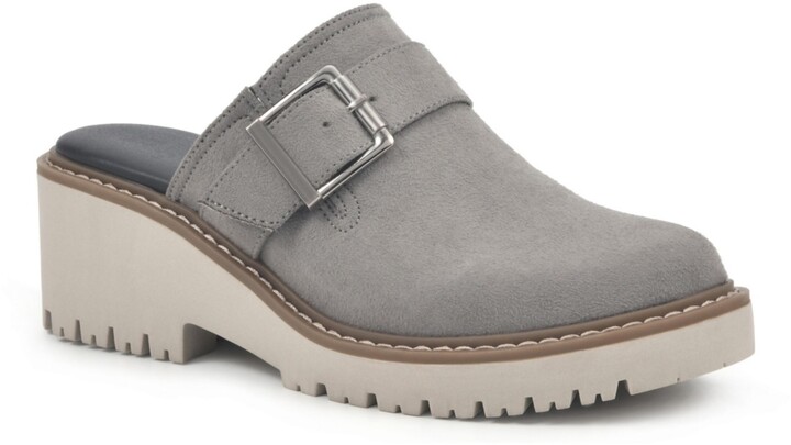 white mountain tuition platform clogs